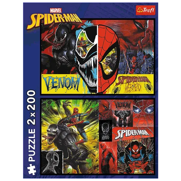 Puzzle Trefl Spider-Man day and night 7+/ Количество деталей: 400 photo 7