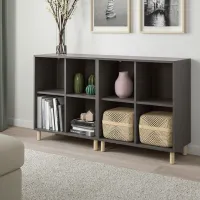 Стеллаж Ikea Eket 80 x 140 x 35см cm / ЛДСП / Темно-серый photo 2