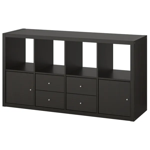 Стеллаж Ikea Kallax 147 x 77 x 39см cm / ЛДСП / Темно Коричневый photo 1