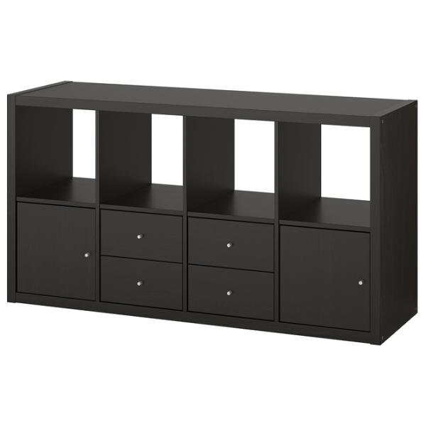 Стеллаж Ikea Kallax 147 x 77 x 39см cm / ЛДСП / Темно Коричневый photo 1