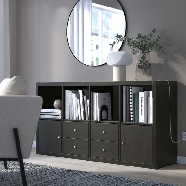 Стеллаж Ikea Kallax 147 x 77 x 39см cm / ЛДСП / Темно Коричневый photo 5