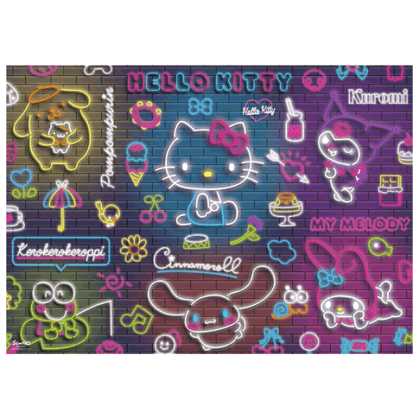 Puzzle Trefl Neon Hello Kitty 10+/ Numărul de piese: 500 photo 2