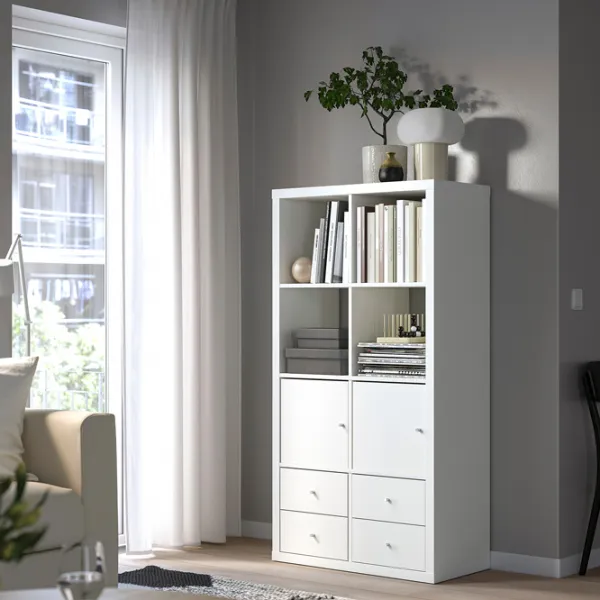 Стеллаж Ikea Kallax 147 x 77 x 39см cm / ЛДСП / White Gloss photo 3