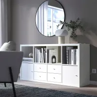 Стеллаж Ikea Kallax 147 x 77 x 39см cm / ЛДСП / White Gloss photo 4