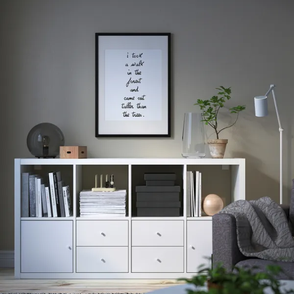 Стеллаж Ikea Kallax 147 x 77 x 39см cm / ЛДСП / White Gloss photo 5