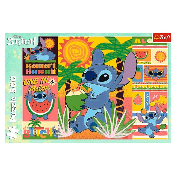 Puzzle Trefl Holidays with Stitch 10+/ Количество деталей: 500 photo 3