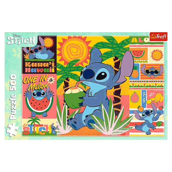 Puzzle Trefl Holidays with Stitch 10+/ Количество деталей: 500 photo 4