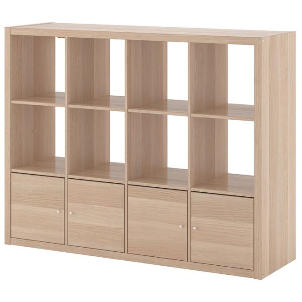 Стеллаж Ikea Kallax 112 x 147 x 39см cm / ЛДСП / Выбеленный дуб photo 1