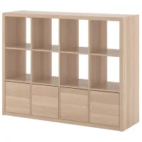 Стеллаж Ikea Kallax 112 x 147 x 39см cm / ЛДСП / Выбеленный дуб