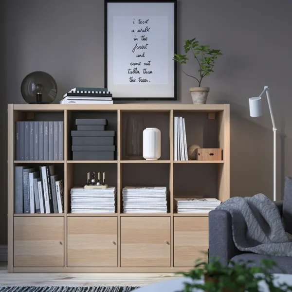 Стеллаж Ikea Kallax 112 x 147 x 39см cm / ЛДСП / Выбеленный дуб photo 7