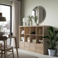 Стеллаж Ikea Kallax 112 x 147 x 39см cm / ЛДСП / Выбеленный дуб photo 8