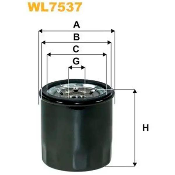 Масляный фильтр Wix Filters WL7537 WX-WL7537 photo 2 Масляный фильтр Wix Filters WL7537 WX-WL7537 photo 2