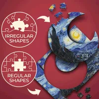 Puzzle Trefl The Starry Night 9+/ Numărul de piese: 200 photo 4
