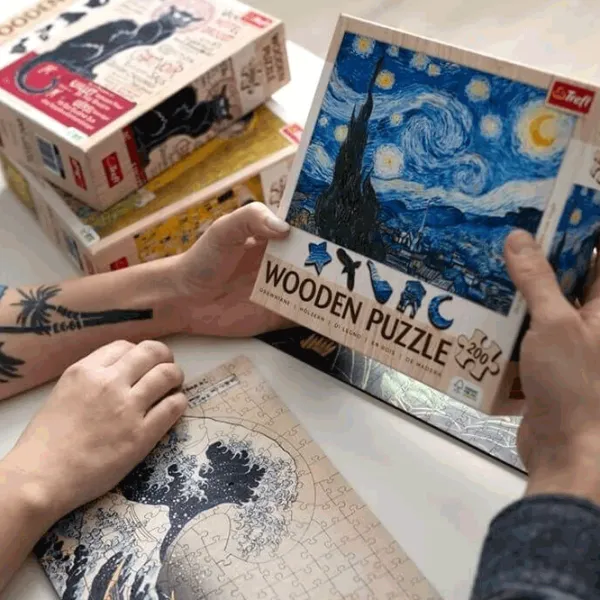 Puzzle Trefl The Starry Night 9+/ Numărul de piese: 200 photo 13