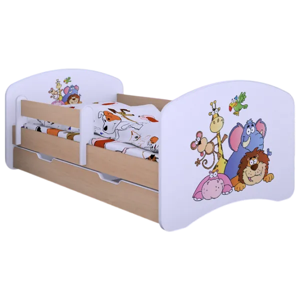 Pat pentru copii Happy Babies Happy Safari L08 90 x 190 cm / PVC / Light Pear photo 1 Pat pentru copii Happy Babies Happy Safari L08 90 x 190 cm / PVC / Light Pear photo 1