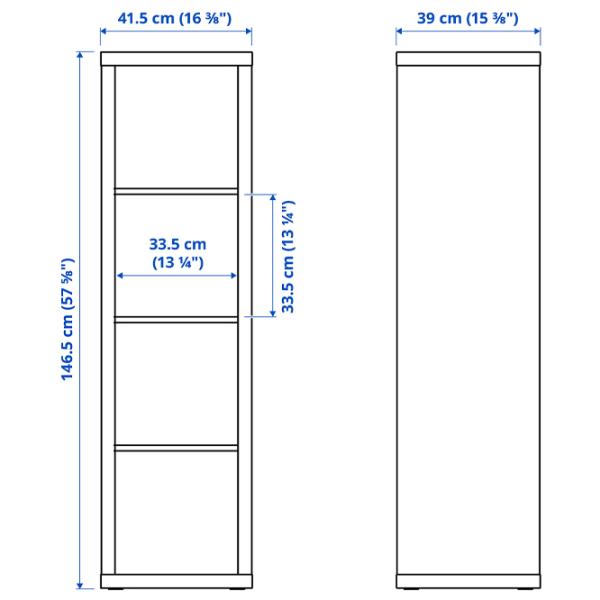 Стеллаж Ikea Kallax 147 x 42 x 39см cm / ЛДСП / Темно Коричневый photo 2