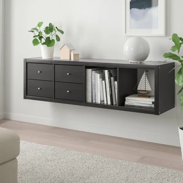 Стеллаж Ikea Kallax 147 x 42 x 39см cm / ЛДСП / Темно Коричневый photo 3