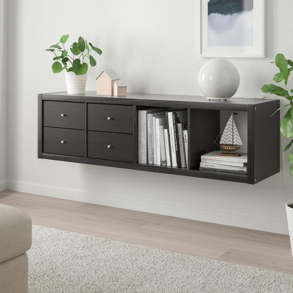 Стеллаж Ikea Kallax 147 x 42 x 39см cm / ЛДСП / Темно Коричневый photo 3