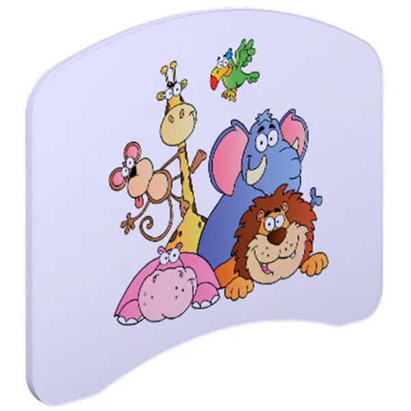 Pat pentru copii Happy Babies Happy Safari L08 90 x 190 cm / PVC / White photo 4