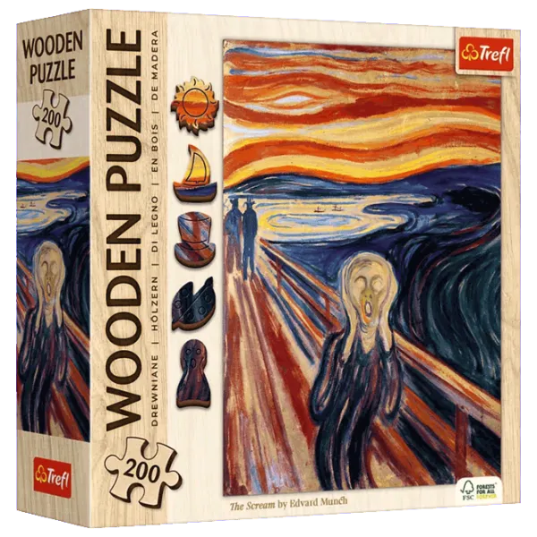 Puzzle Trefl The Scream 7+/ Numărul de piese: 200 photo 1
