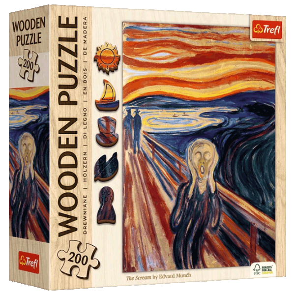 Puzzle Trefl The Scream 7+/ Numărul de piese: 200 photo 1