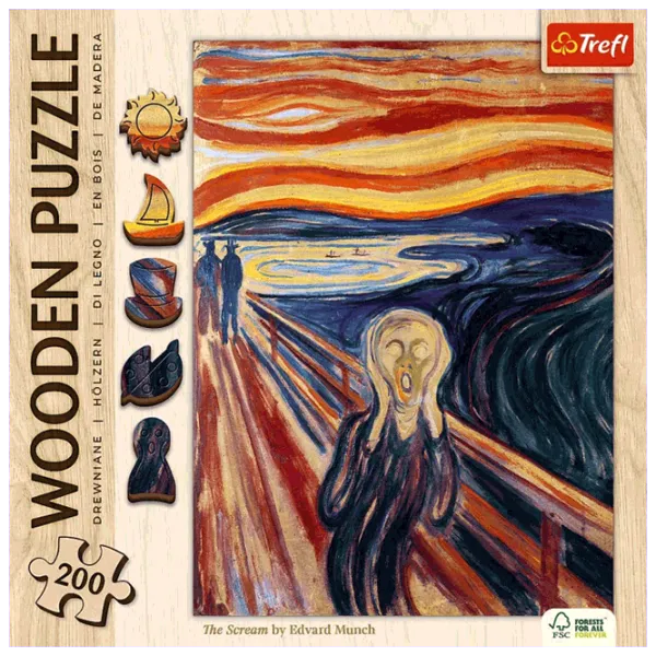 Puzzle Trefl The Scream 7+/ Numărul de piese: 200 photo 3