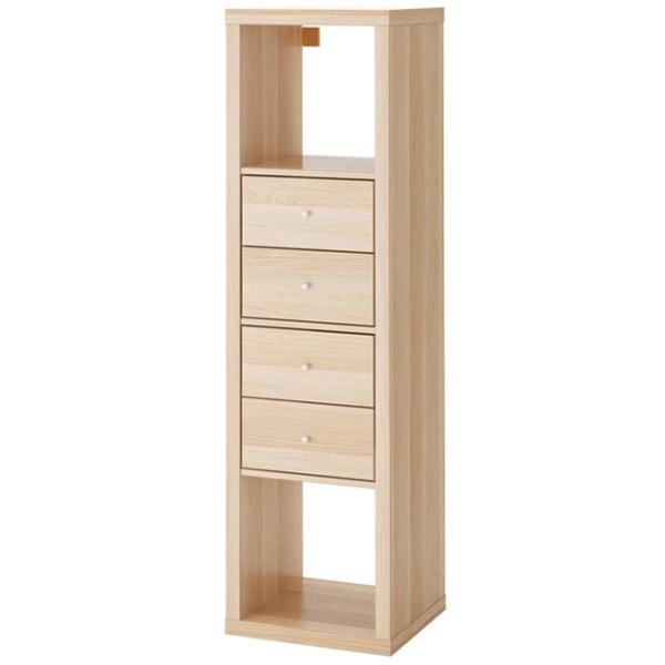 Стеллаж Ikea Kallax 147 x 42 x 39см cm / ЛДСП / Выбеленный дуб photo 2