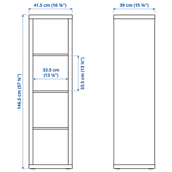 Стеллаж Ikea Kallax 147 x 42 x 39см cm / ЛДСП / Выбеленный дуб photo 3
