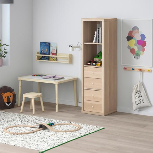 Стеллаж Ikea Kallax 147 x 42 x 39см cm / ЛДСП / Выбеленный дуб photo 4