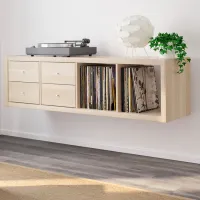 Стеллаж Ikea Kallax 147 x 42 x 39см cm / ЛДСП / Выбеленный дуб photo 5