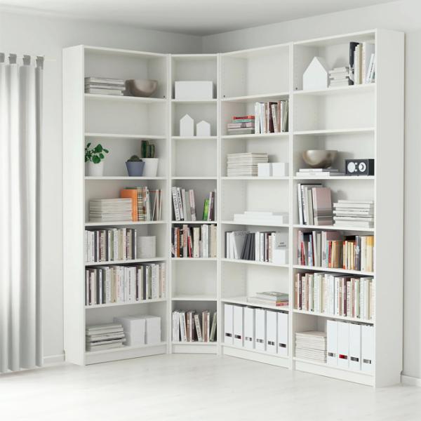 Etajeră Ikea Billy  237 x 215 x 28 cm / PAL / White photo 3 Etajeră Ikea Billy  237 x 215 x 28 cm / PAL / White photo 3