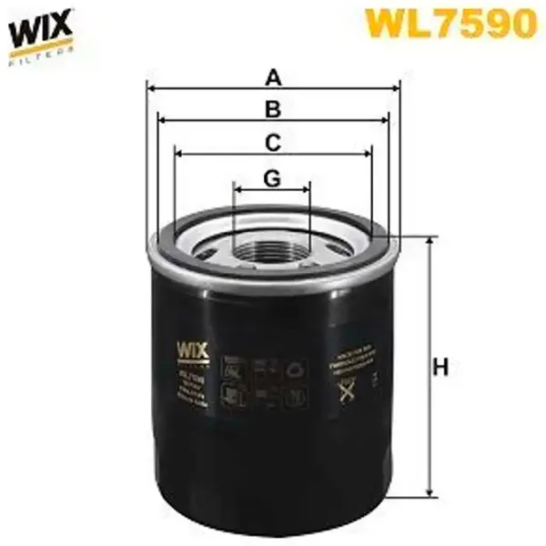 Масляный фильтр Wix Filters WL7590 WX-WL7590 photo 2