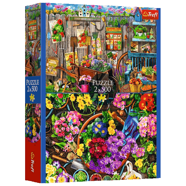 Puzzle Trefl Working in the Garden 9+/ Количество деталей: 1000 photo 1