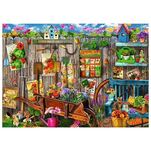 Puzzle Trefl Working in the Garden 9+/ Количество деталей: 1000 photo 3