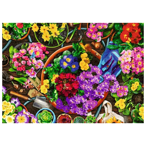 Puzzle Trefl Working in the Garden 9+/ Количество деталей: 1000 photo 4