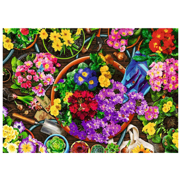 Puzzle Trefl Working in the Garden 9+/ Количество деталей: 1000 photo 5