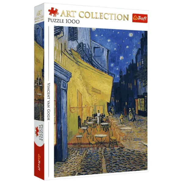 Puzzle Trefl Cafe Terrace at Night 9+/ Numărul de piese: 1000 photo 1