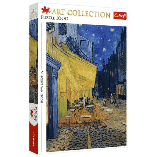 Puzzle Trefl Cafe Terrace at Night 9+/ Numărul de piese: 1000 photo 1