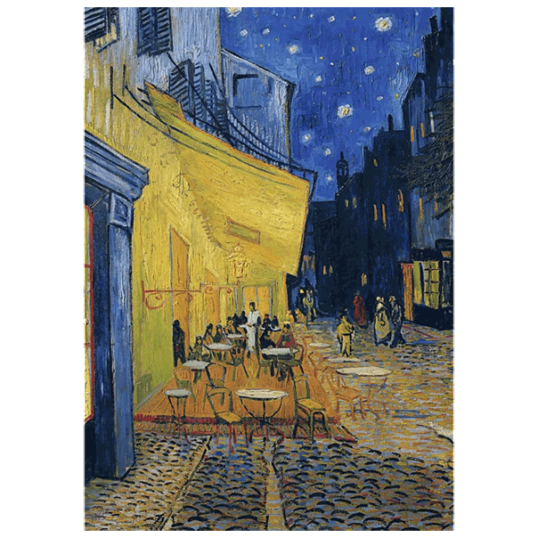 Puzzle Trefl Cafe Terrace at Night 9+/ Numărul de piese: 1000 photo 3