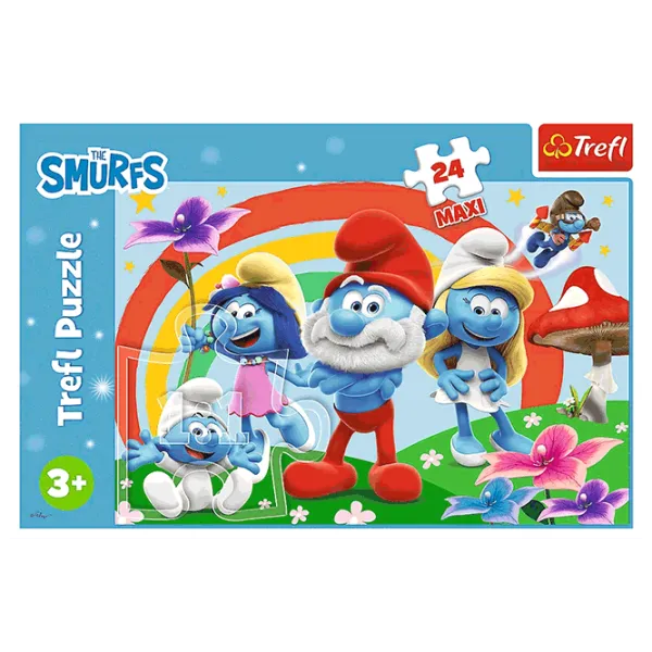 Puzzle Trefl Smurf day 3+/ Количество деталей: 24 photo 3 Puzzle Trefl Smurf day 3+/ Количество деталей: 24 photo 3