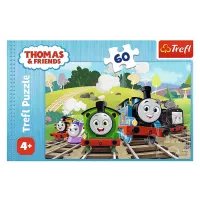 Puzzle Trefl Thomas on a trip 3+/ Numărul de piese: 60 photo 2