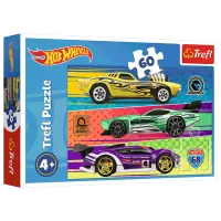 Puzzle Trefl Race Mattel Hot Wheels 4+/ Количество деталей: 60