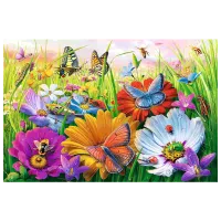 Puzzle Trefl Insects in the Meadow 9+/ Numărul de piese: 300 photo 2