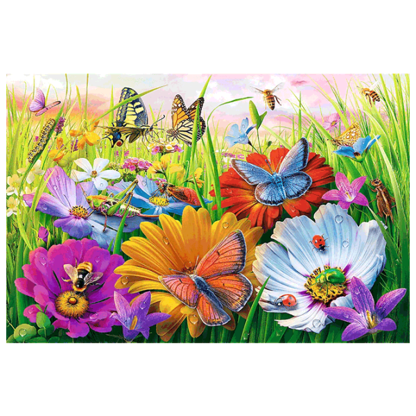 Puzzle Trefl Insects in the Meadow 9+/ Количество деталей: 300 photo 3