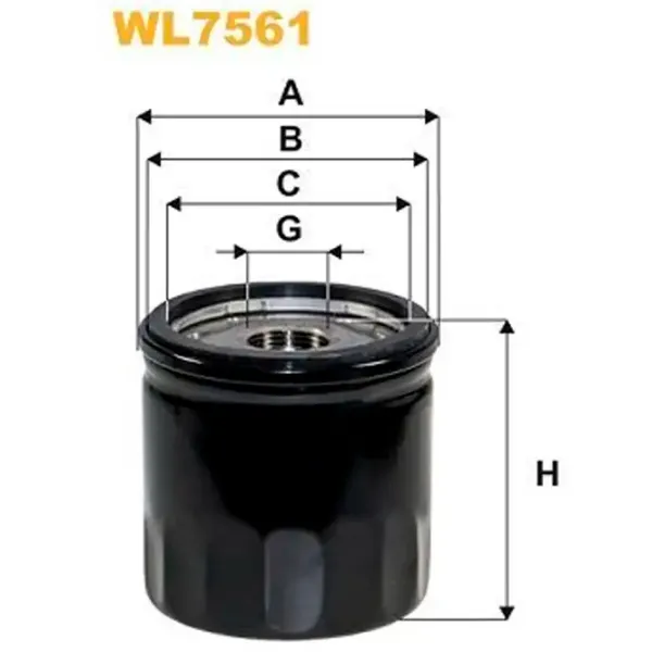 Filtru de ulei Wix Filters WL7561 WX-WL7561 photo 2 Filtru de ulei Wix Filters WL7561 WX-WL7561 photo 2