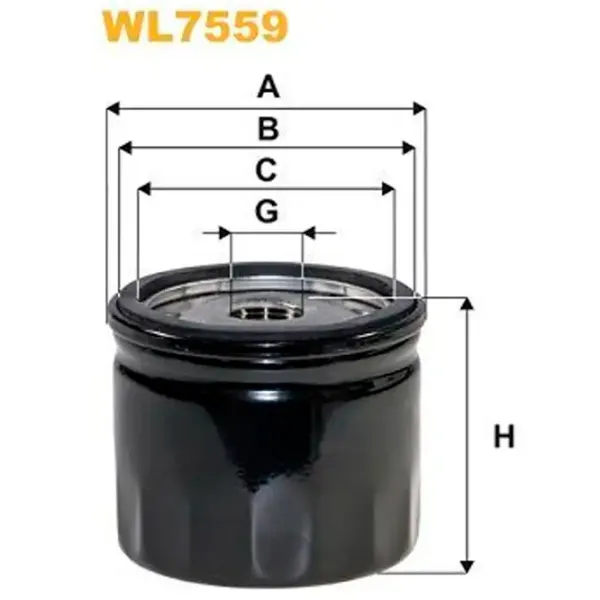 Filtru de ulei Wix Filters WL7559 WX-WL7559 photo 2