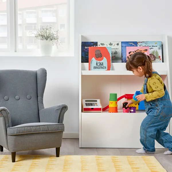 Etajeră Ikea Bergig 101 x 80 x 43 cm / PAL / White photo 2 Etajeră Ikea Bergig 101 x 80 x 43 cm / PAL / White photo 2