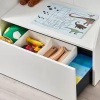 Стеллаж Ikea Bergig 101 x 80 x 43см cm / ЛДСП / White photo 3