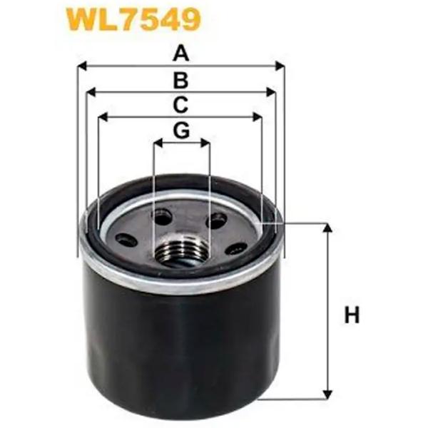 Масляный фильтр Wix Filters WL7549 WX-WL7549 photo 2 Масляный фильтр Wix Filters WL7549 WX-WL7549 photo 2