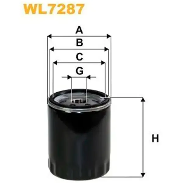 Масляный фильтр Wix Filters WL7287 WX-WL7287 photo 2